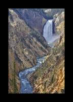 Yellowstone River chute d'eau (Yellowstone NP, Wyoming, USA)